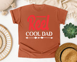 Reel Cool Dad White 2 graphic tee in Yam