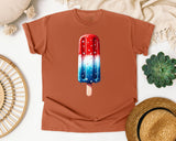 Red White Blue Popsicle graphic tee in Yam