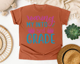 Roaring My Into 3rd Grade graphic tee in Yam