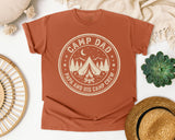 Camp Dad And His Camp Crew Grey 2 graphic tee in Yam
