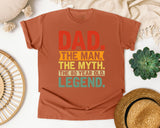 Dad The Man The Myth The Legend Red 2 graphic tee in Yam