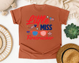 Little Miss Firecracker Red 2 graphic tee in Yam