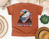 Merica Grey 2 graphic tee in Yam