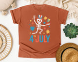 4th July Teal graphic tee in Yam