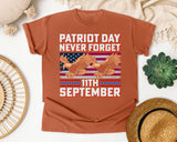 Patriot Day Never Forget graphic tee in Yam