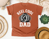 Reel Cool Dad White graphic tee in Yam