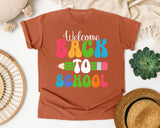 Welcome Back To School Pencil graphic tee in Yam