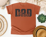 Blessed Dad Navy graphic tee in Yam