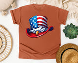 Eagle Uncle Sam Hat graphic tee in Yam