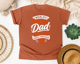 World's Okayest Dad Top Tier Snack Provider White graphic tee in Yam