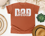 Blessed Dad White 2 graphic tee in Yam