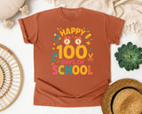 Happy 100 Days Of School Confetti graphic tee in Yam