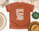 Best Dad Fueling Chaos And Bad Jokes White graphic tee in Yam