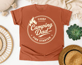 Chief Camping Dad Fire Starter Classic graphic tee in Yam