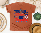 You Will Never Be Forgotten graphic tee in Yam