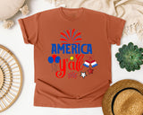 America Y'all graphic tee in Yam
