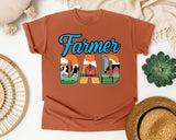 Farmer Dad Grey graphic tee in Yam