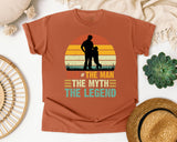 Dad The Man The Myth The Legend Black graphic tee in Yam