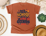 Back To School And Full Of Goals graphic tee in Yam