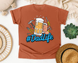 Dad Life Grey graphic tee in Yam