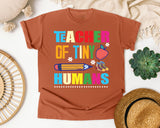 Teacher Of Tiny Humans Pencil graphic tee in Yam