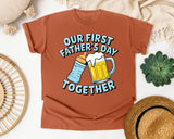 Our First Father's Day Together Grey 2 graphic tee in Yam