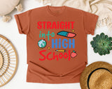 Straight Into High School Eraser graphic tee in Yam