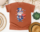 Uncle Sam With Heart graphic tee in Yam