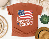 Star Spangled Cutie White 4 graphic tee in Yam