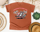 Somebody's Feral Dad graphic tee in Yam