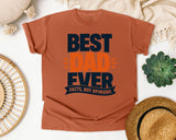 Best Dad Ever Facts Not Opinions Blue graphic tee in Yam