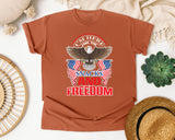 I'm Here For The Snacks And Freedom graphic tee in Yam