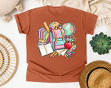 Backpack And Books graphic tee in Yam