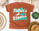 Fathers Are Strong White graphic tee in Yam