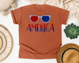 America Grey 4 graphic tee in Yam