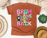 Bruh We Back Pencil graphic tee in Yam