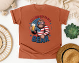 It's A Bad Day To Be A Bear graphic tee in Yam