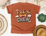 Pre-K Crew graphic tee in Yam