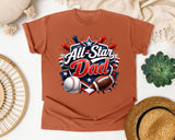 All Star Dad graphic tee in Yam