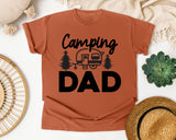 Camping Dad White 3 graphic tee in Yam