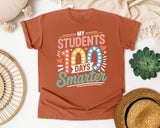 My Students 100 Days Smarter graphic tee in Yam