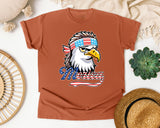 Merica Grey graphic tee in Yam