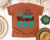 Blessed Dad White graphic tee in Yam