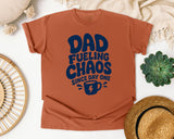 Dad Fueling Chaos Since Day One Navy graphic tee in Yam