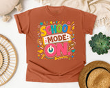School Mode On graphic tee in Yam