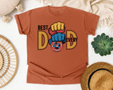 Best Dad Ever Brown graphic tee in Yam