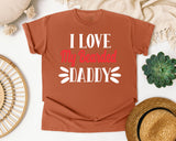 I Love My Bearded Daddy White graphic tee in Yam
