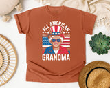 All American Grandma White graphic tee in Yam