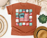 Flag Made Of Marshmallows graphic tee in Yam