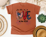For The Love Of The USA graphic tee in Yam